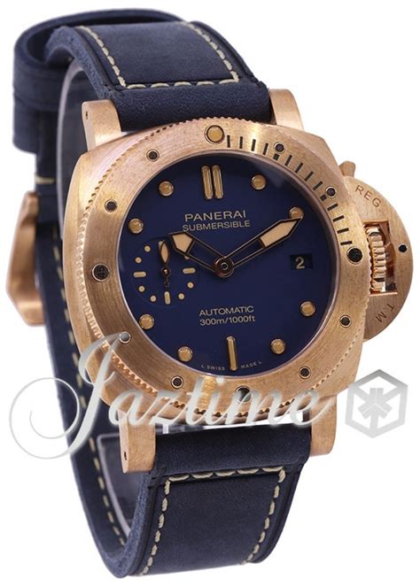 panerai bronzo strap|panerai bronzo blu abisso.